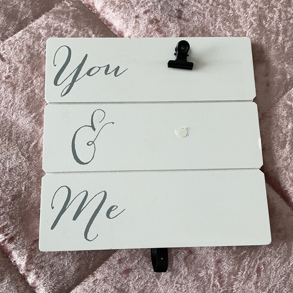 You & Me picture frame